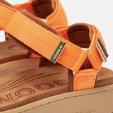 Woden Line Sandalen oranje Textiel - Dames