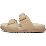 Lisa - Muiltjes - Effen - Leer - Platte Hak