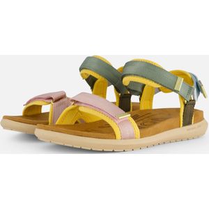 Woden Line Lite Sandalen groen Textiel - Dames