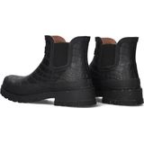 Woden Liv Croco Waterproof Laarzen - Rubber - Dames - Zwart