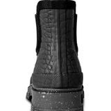 Woden Liv Croco Waterproof Laarzen - Rubber - Dames - Zwart