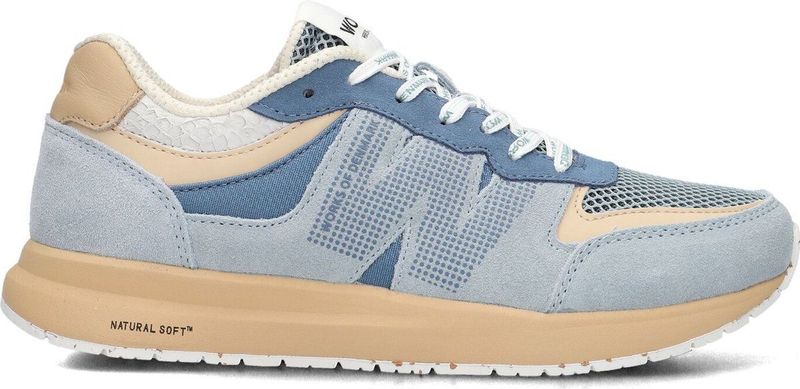 Woden - Rigmor Open Mesh - Sneakers - Groen - Suède en Gerecycled Mesh