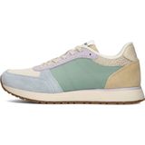 Sneakers - Ronja - Color-Blocking - Glad Leer en Suède - Platte Hak