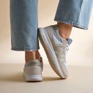 Woden - Rigmor Reflective - Sneakers - Beige - Suede - Reflecterende Details