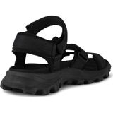 Woden - Sandie - Sandalen - Zwart - Textiel