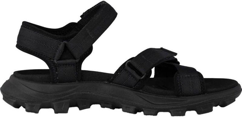Woden - Sandie - Sandalen - Zwart - Textiel