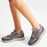 Woden - Rigmor Open Mesh - Sneakers - Donkergrijs