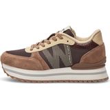 Woden - Ronja - Plateau Sneakers - Bruin - Suede