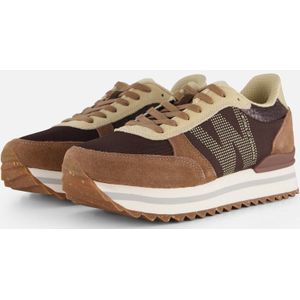 Woden - Ronja - Plateau Sneakers - Bruin - Suede