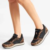 Woden - Ronja Cowhair - Sneakers - Bruin