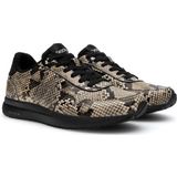 Woden - Nora Natural Soft - Sneakers - Zwart - Slangenprint