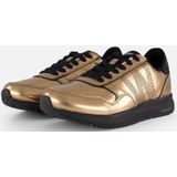 Woden - Nicoline Metallic - Sneakers - Goud - Leer