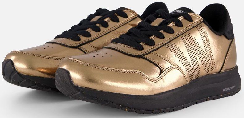 Woden - Nicoline Metallic - Sneakers - Goud - Leer