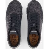 Woden - Ronja Glitter - Plateau Sneakers - Zwart - Dames