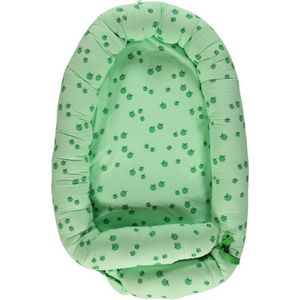 Smafolk babynest mintgroen met kleine appeltjes