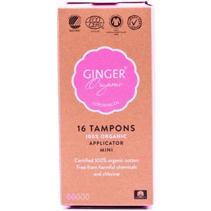 Ginger Organic Tampons Met Applicator Mini 16 stuks