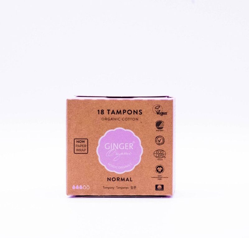 Ginger Organic Tampons Normaal 18 stuks