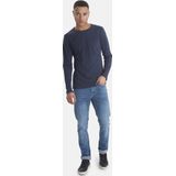 BLEND - Shirt - Navy - Lange Mouw - Normale Pasvorm