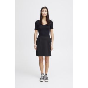 ICHI Gemêleerde Rok KATE Zwart