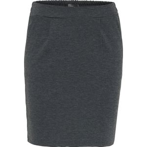 ICHI - IHKATE SK - Korte Minirok - Donker Grijs Melange - Stretchmateriaal
