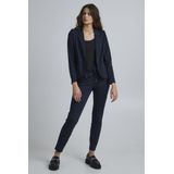 b.young Bandplooibroek 'Rizetta'  donkerblauw