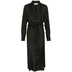 Kaffe - Black Deep - Blousejurk - Katoen - Lange Mouwen - V-hals