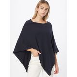 Cream - Odettecr - Poncho - Blauw - Met Ruchedetail