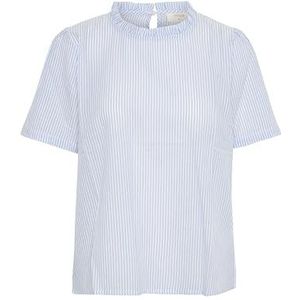 Top Loose fit blue white