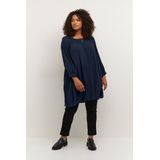 Kaffe Curve - KCami - Tuniek - Donkerblauw - Viscose - Semi-transparant