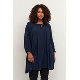 Kaffe Curve - KCami - Tuniek - Donkerblauw - Viscose - Semi-transparant