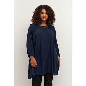Kaffe Curve - KCami - Tuniek - Donkerblauw - Viscose - Semi-transparant