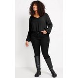 Blouse - Effen - Viscose - Lange Mouw - Normale Pasvorm