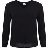 Blouse - Effen - Viscose - Lange Mouw - Normale Pasvorm