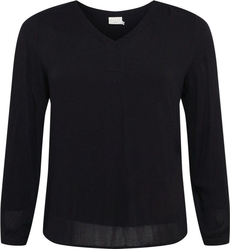 Blouse - Effen - Viscose - Lange Mouw - Normale Pasvorm