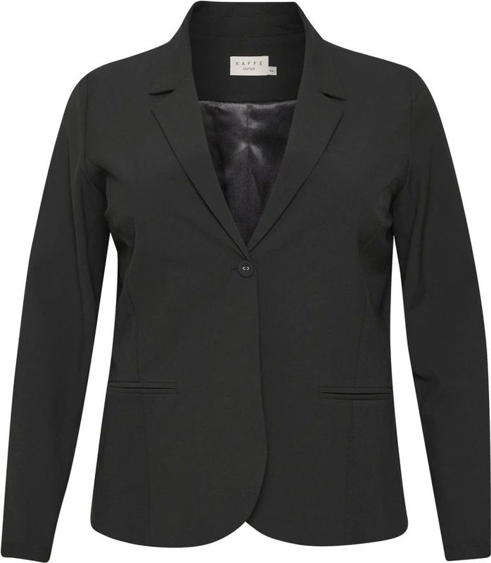 Blazers - Jia - Blazer - Effen - Knoopsluiting, Gedeeltelijk Gevoerd, Normale Pasvorm