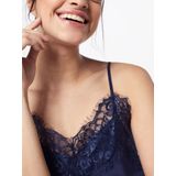 Soaked in Luxury - Clara - Nachthemd - Zwart - 90% Viscose, 10% Elastaan