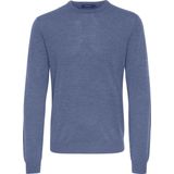 Matinique Gemêleerde Wollen Trui Blauw