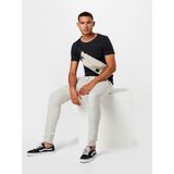 Harembroek - Mélange - Sweatstof - Tapered Pasvorm - Lange Lengte