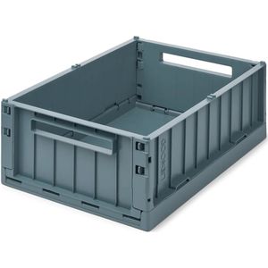 Liewood - Weston - Opbergkrat - Whale Blue - Groot - 20 Liter