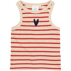 The New Tanktop - TnNil - Poeprood Striped - The New - 3-4 jaar (98-104) - Tanktop