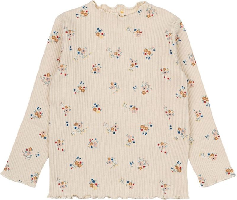 The New Siblings Blouse - TnstNaya - Rib - White Swan AOP - The New - 1 jaar (80) - Shirts