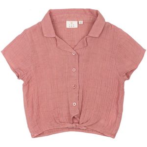 The New Overhemd s/s - Mousseline - TnOriella - Oud Rose - The New - 5-6 jaar (110-116) - Hemd S/S