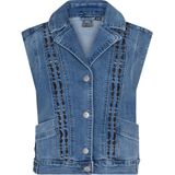 Indian Blue - Gilet - Mouwloos - Normaal - 70% Katoen - 29% Polyester - 1% Elastaan