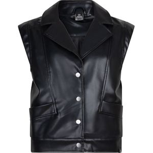 Indian Blue Jeans Meisjes gilet pu - Zwart