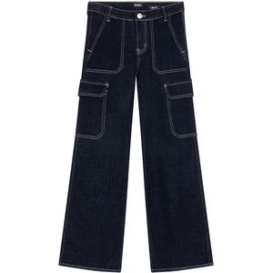 Indian Blue Jeans - Cargo - Wijde Pasvorm - Dark Denim