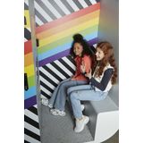 Indian Blue Jeans Meisjes jeans broek cargo wide fit - Licht blauw denim