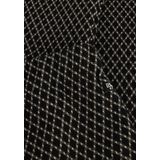 Indian Blue Jeans Flared Pants Diagonal Check Broeken Meisjes - Zwart - Maat 116