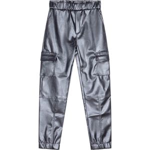 Indian Blue Jeans Meisjes cargo broek pu - Donker zilver