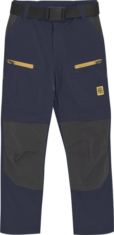 Color Kids - Afritsbroek - Donkerblauw/Geel - Outdoor Broek