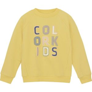 COLOR KIDS Trui ' COSweat W. JR. Logo Print '  geel